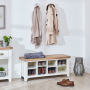 Cheshire White Hallway Shoe Storage Bench