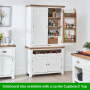 Cheshire White Painted Medium Sideboard with Wine Rack 