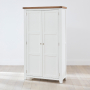 Cheshire White Painted Double Shaker Kitchen Pantry Cupboard