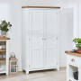 Cheshire White Painted Double Shaker Kitchen Pantry Cupboard