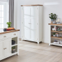 Cheshire White Painted Double Shaker Kitchen Pantry Cupboard