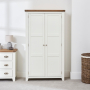 Cheshire White Painted Double Shaker Linen Storage Cupboard