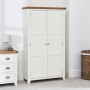 Cheshire White Painted Double Shaker Linen Storage Cupboard