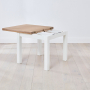 Cheshire White Painted Square Flip Top Dining Table - 90cm to 180cm