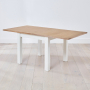 Cheshire White Painted Square Flip Top Dining Table - 90cm to 180cm