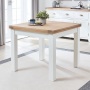 Cheshire White Painted Square Flip Top Dining Table - 90cm to 180cm