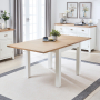 Cheshire White Painted Square Flip Top Dining Table - 90cm to 180cm