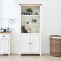 Cheshire White Painted Tall Wide Bathroom Cupboard