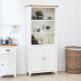 Cheshire White Painted Tall Wide Bathroom Cupboard