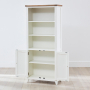 Cheshire White Painted Tall Wide Bookcase Cupboard