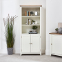 Cheshire White Painted Tall Wide Bookcase Cupboard