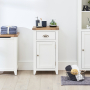 Cheshire White Painted Small Bathroom Cupboard