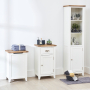 Cheshire White Painted Small Bathroom Cupboard