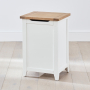 Cheshire White Painted Laundry Bin with Oak Top