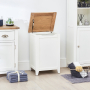 Cheshire White Painted Laundry Bin with Oak Top