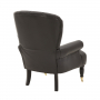 Bolesworth Button Back Armchair with Black Faux Leather