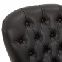 Bolesworth Button Back Armchair with Black Faux Leather