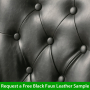 Luxury Black Faux Leather Scoop Back Office Chair