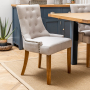 Westbury Blue Painted Extending Dining Table + 4 Natural Scoop Chairs