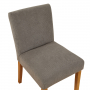 Monty Grey Fabric Dining Chair with Oak Legs