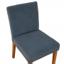 Monty Blue Fabric Dining Chair with Oak Legs