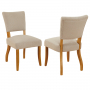 Manor Oak Natural Oatmeal Fabric Dining Chair