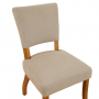 Manor Oak Natural Oatmeal Fabric Dining Chair