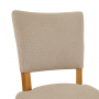 Manor Oak Natural Oatmeal Fabric Dining Chair