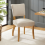 Manor Oak Natural Oatmeal Fabric Dining Chair