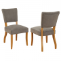 Manor Oak Grey Fabric Dining Chair