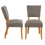 Manor Oak Grey Fabric Dining Chair