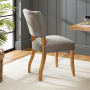 Manor Oak Grey Fabric Dining Chair