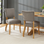 Manor Oak Grey Fabric Dining Chair