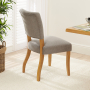 Manor Oak Grey Fabric Dining Chair