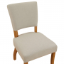 Manor Oak Natural Linen Dining Chair