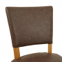 Manor Oak Vintage Brown Leather Dining Chair