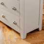 Downton Grey Painted Large Wide 6 Drawer Chest of Drawers