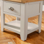 Downton Grey Painted 1 Drawer Lamp Side Table