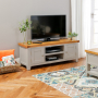 Downton Grey Painted Medium Widescreen TV Unit - Up to 60" TV Size