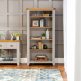 Downton Grey Painted Large Tall Bookcase with 4 Adjustable Shelves