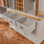 Downton Grey Triple Kitchen Larder Pantry Cupboard