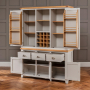 Downton Grey Triple Kitchen Larder Pantry Cupboard