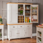 Downton Grey Triple Kitchen Larder Pantry Cupboard