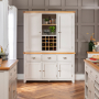 Downton Grey Triple Kitchen Larder Pantry Cupboard