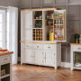 Downton Grey Triple Kitchen Larder Pantry Cupboard