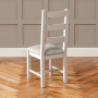 Downton Grey Painted Ladder Back Dining Chair