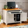 Downton Grey Painted Hideaway Computer Desk