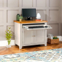 Downton Grey Painted Hideaway Computer Desk