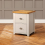 Downton Grey Painted 2 Drawer Filing Cabinet