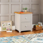 Downton Grey Painted 2 Drawer Filing Cabinet